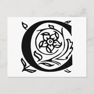 Cartão Postal Rico - Letra C