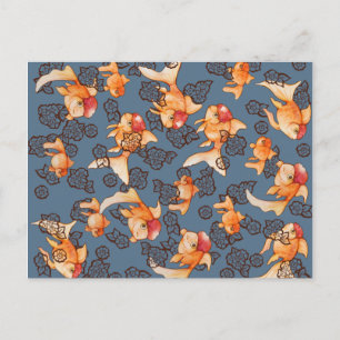 Cartão Postal Rico Oranda Goldfish