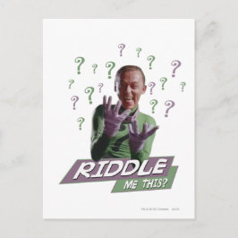 Cartão Postal Riddler - Encoste-Me Isto