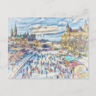 Cartão Postal Rideau Canal Ottawa Canadá
