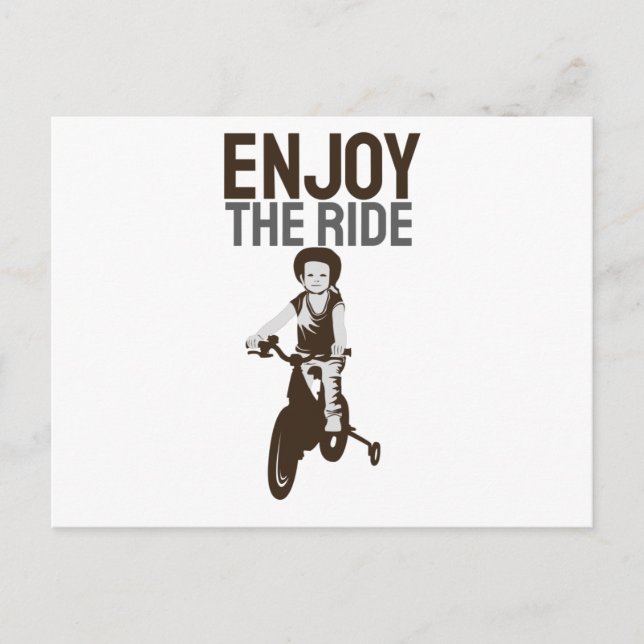 Cartão Postal Rider Design Aproveite A Corrida (Frente)