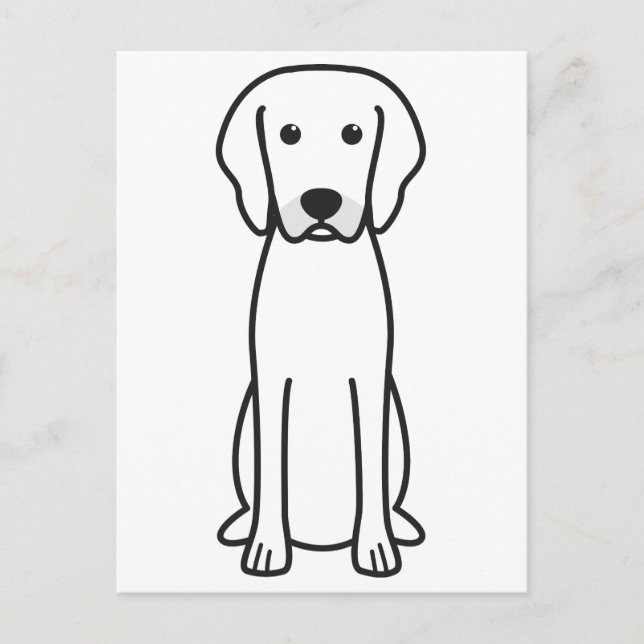 Cartão Postal Ridgeback Dog Cartoon (Frente)