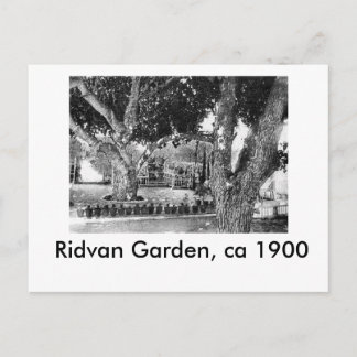 Cartão Postal Ridvan Garden - cerca de 1900