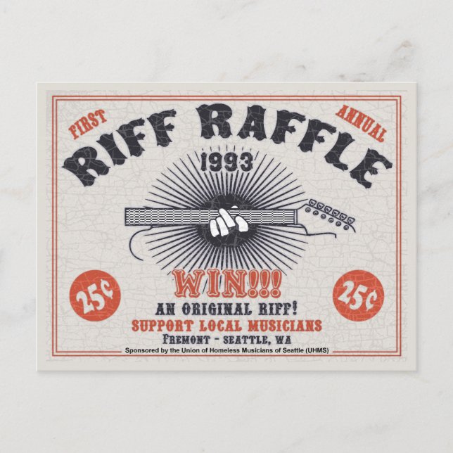 Cartão Postal Riff Raffle (Frente)