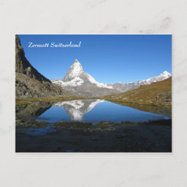 Cartão Postal Riffelsee Matterhorn Zermatt Alpes Suíços