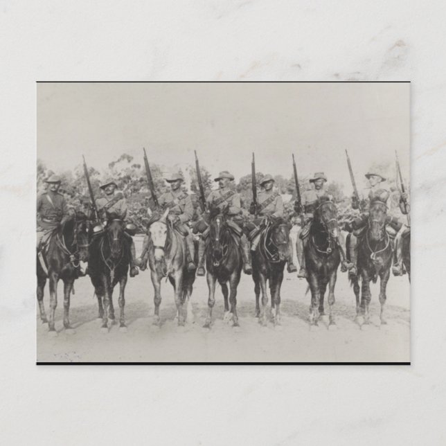Cartão Postal Rifles Montados do Sul da Austrália (Frente)