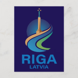 Cartão Postal Riga Letônia