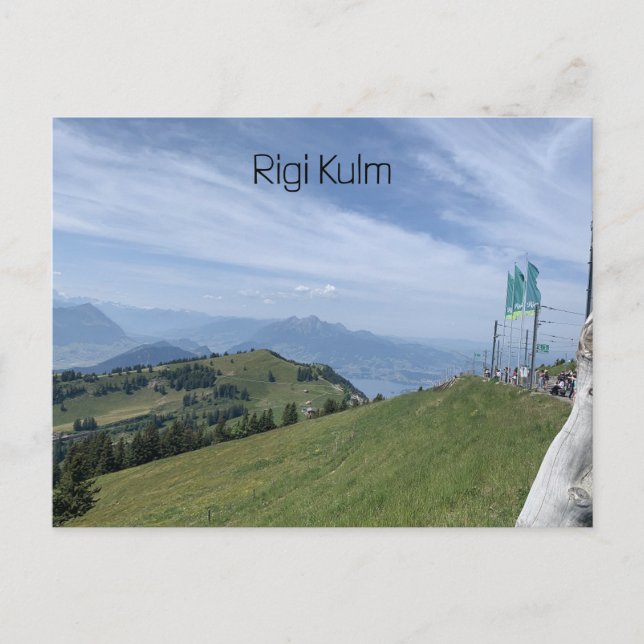 Cartão Postal Rigi Kulm Suiça (Frente)