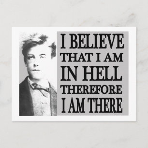 Cartão Postal Rimbaud no Inferno