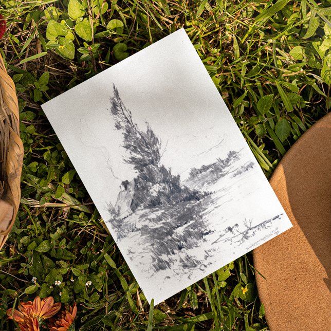 Cartão Postal Rio Agamanticus por Charles Woodbury (Criador carregado)