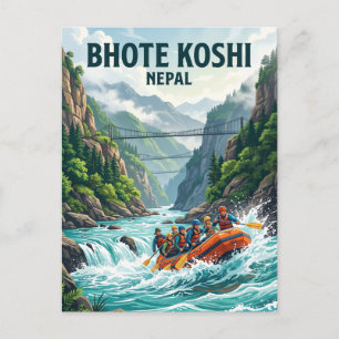 Cartão Postal Rio Bhote Koshi Nepal