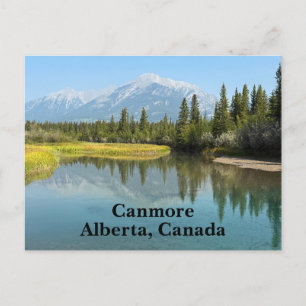 Cartão Postal Rio Bow em Canmore Canadá