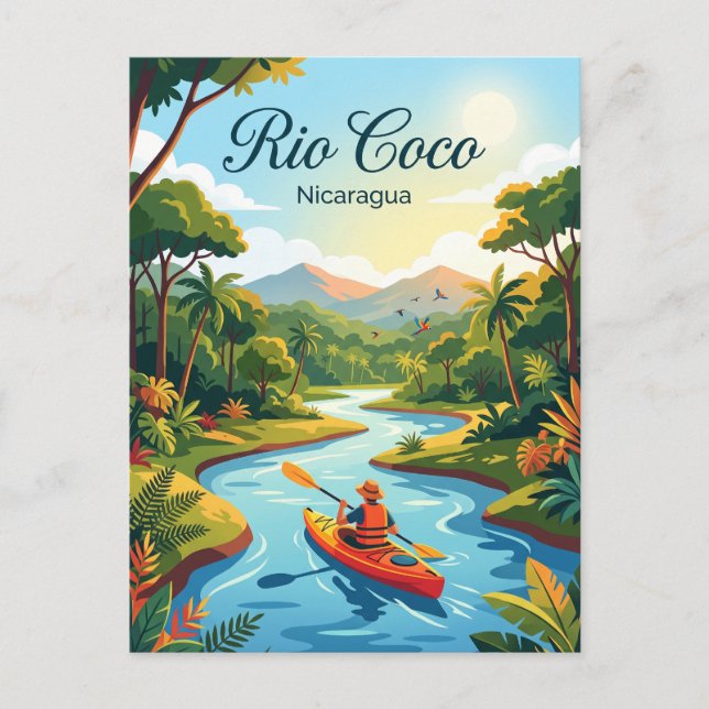 Cartão Postal Rio Coco Nicarágua (Frente)