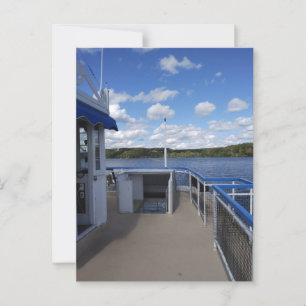 Cartão Postal Rio Connecticut de barco fluvial