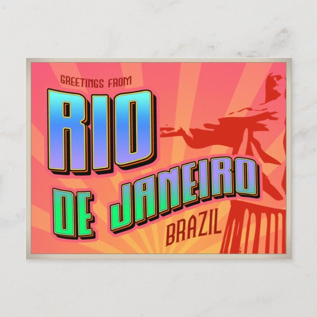 CARTÃO POSTAL RIO DE JANEIRO (Frente)