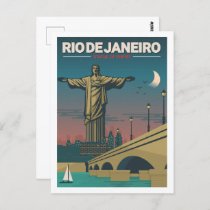 Cartão Postal Rio de Janeiro Brasil Damasco - Viagem