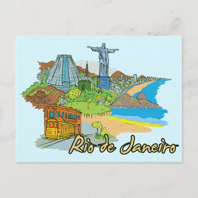 Cartão Postal Rio de Janeiro, Cidade Familiar do Mundo (Frente)