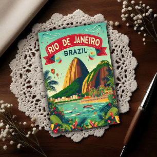 Cartão Postal Rio de Janeiro: Cores Vibrantes do Brasil