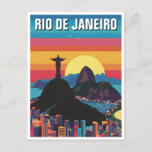 Rio de Janeiro Cristo Retro Vintage