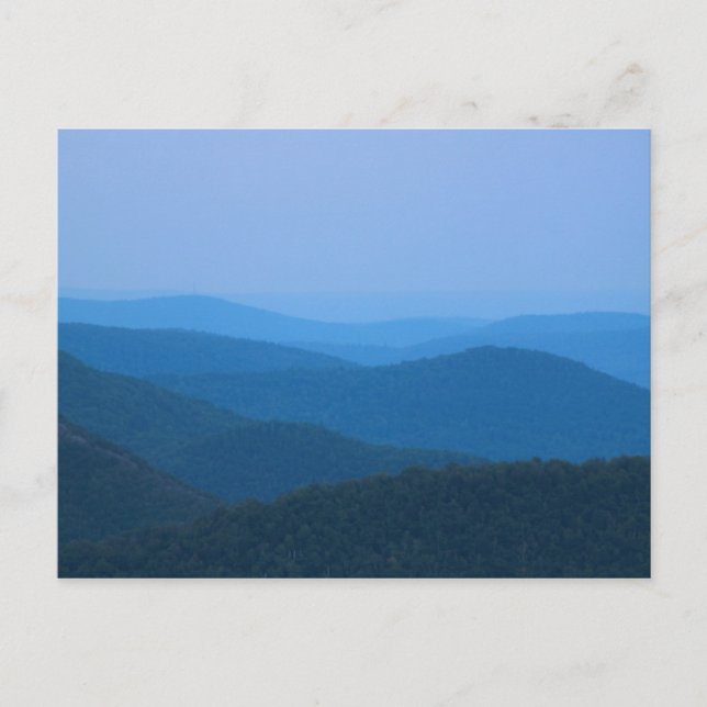 Cartão Postal Rio Deerfield, Berkshires de East Mountain (Frente)