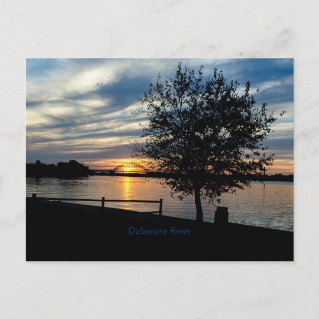 Cartão Postal Rio Delaware, fotografia cênica, (Frente)