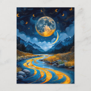 Cartão Postal Rio e florestas