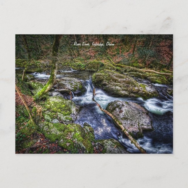 Cartão Postal Rio Erme, Ivybridge, Devon (Frente)