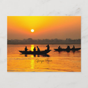 Cartão Postal Rio Ganges, foto pitoresca da paisagem