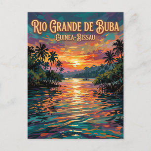 Cartão Postal Rio Grande de Buba Guiné-Bissau