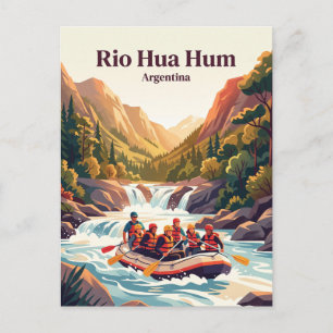 Cartão Postal Rio Hua Hum, Argentina