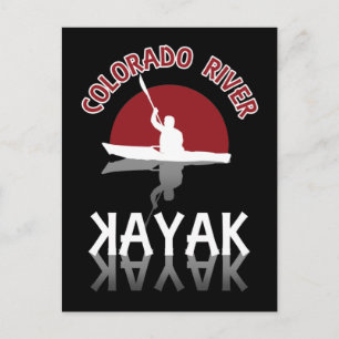 Cartão Postal Rio Kayaking Colorado - Kayak