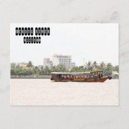 Cartão Postal Rio Mekong no Vietnã