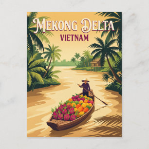 Cartão Postal Rio Mekong Vietnã