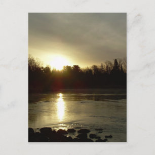 Cartão Postal Rio Mississípi Reflexão nascente