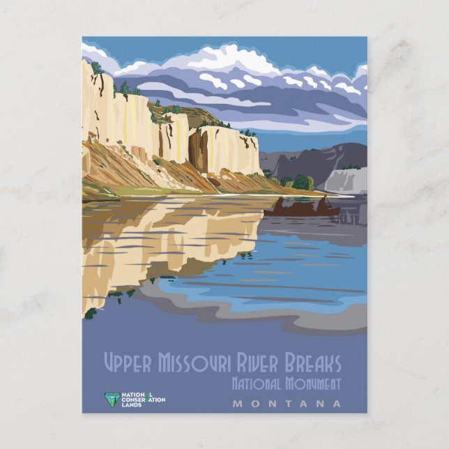 Cartão Postal Rio Missouri (Frente)