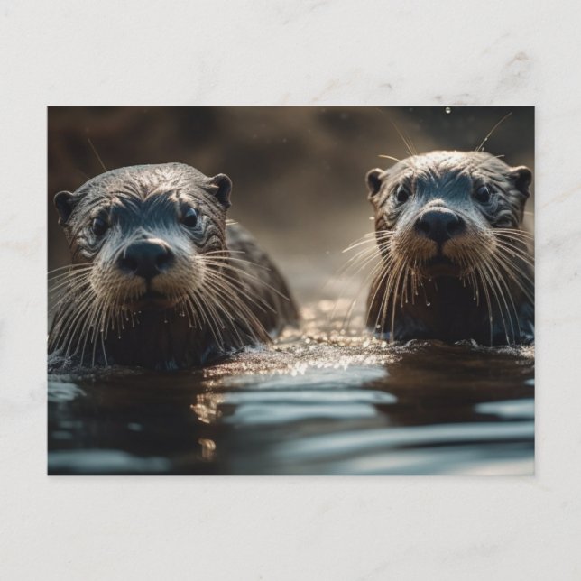 Cartão Postal Rio Otters (Frente)