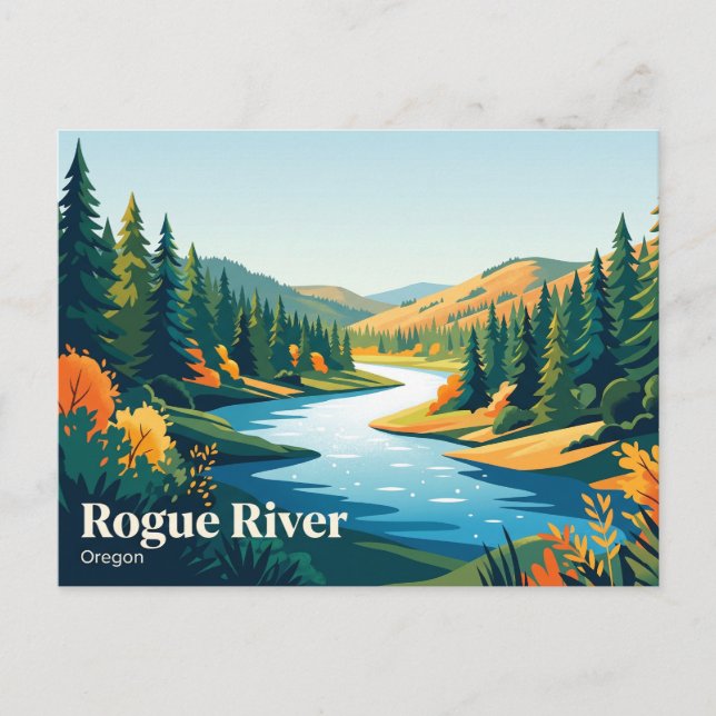Cartão Postal Rio Rogue EUA (Frente)