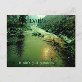 Cartão Postal Rio Salmão em Idaho