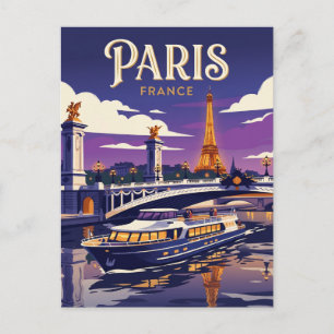 Cartão Postal Rio Sena França