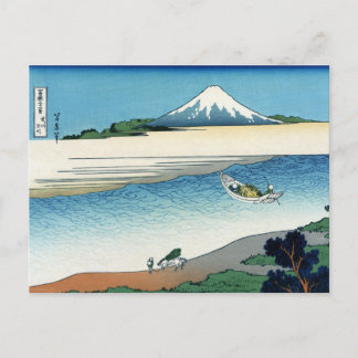 Cartão Postal Rio Tama na província de Musashi, Hokusai