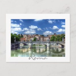 Cartão Postal Rio Tiber, Roma, Itália