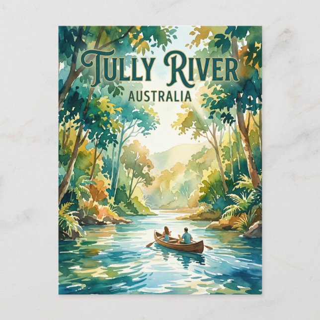 Cartão Postal Rio Tully Austrália (Frente)
