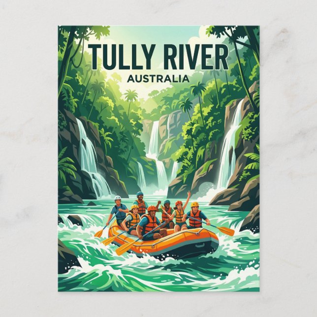 Cartão Postal Rio Tully Austrália (Frente)