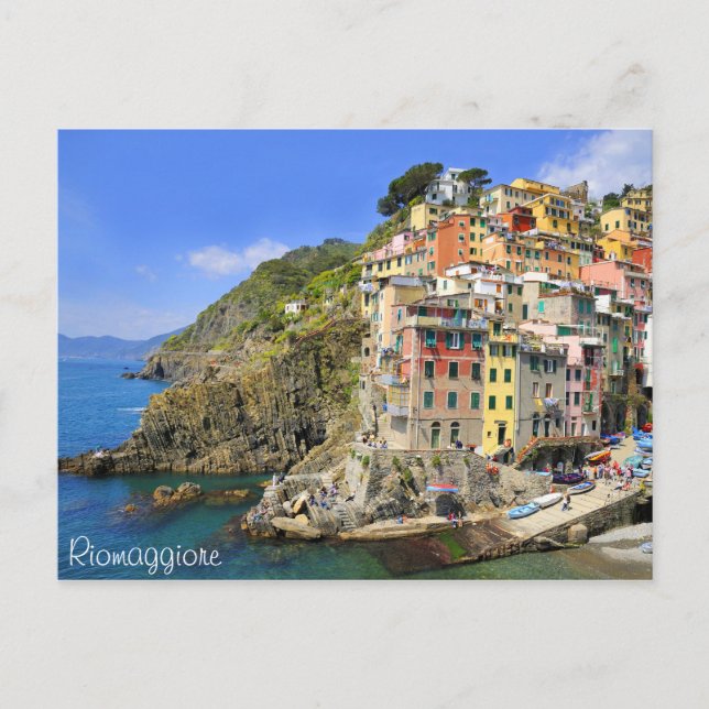 Cartão Postal Riomaggiore, Cinqueterre (Frente)