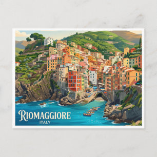 Cartão Postal Riomaggiore Itália