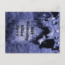 Cartão Postal RIP Neutralidade Net Gravestone