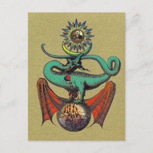 Cartão Postal Ripley Scroll Dourado