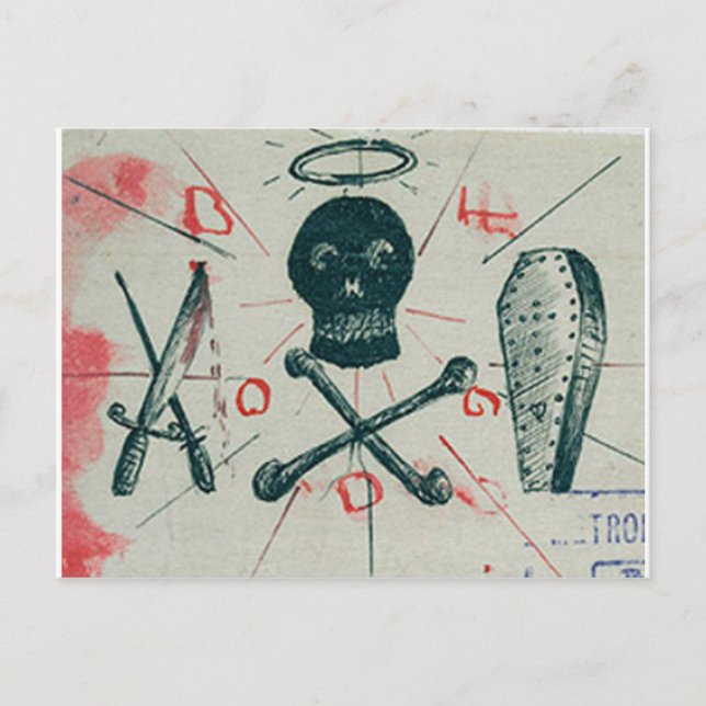 Cartão Postal Ripper Doodles (Frente)