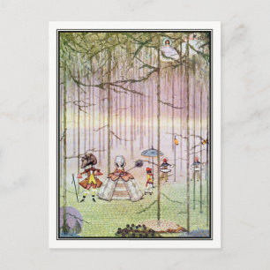 Cartão Postal Riquete com Tuft por Harry Clarke