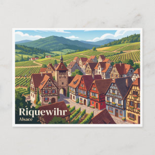 Cartão Postal Riquewihr França